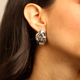 Silver Lyra Earrings