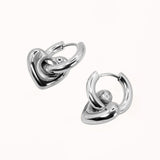 Pendientes Juliet Plateados