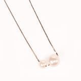 Pearly Silver Plated Necklace