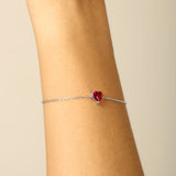 Bracelet Rouge Argent