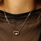 Collana in argento placcato Belize