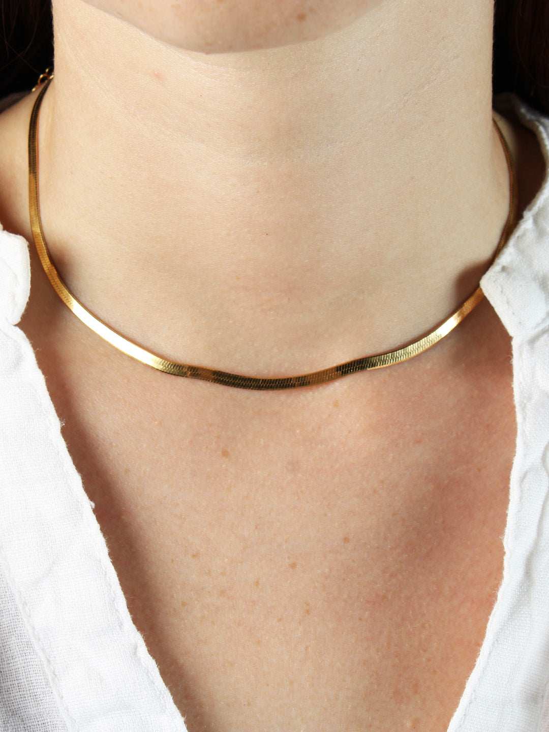 Colección Essentials | Collar Amelie de plata bañado en oro 18k. Marca Vesiica.