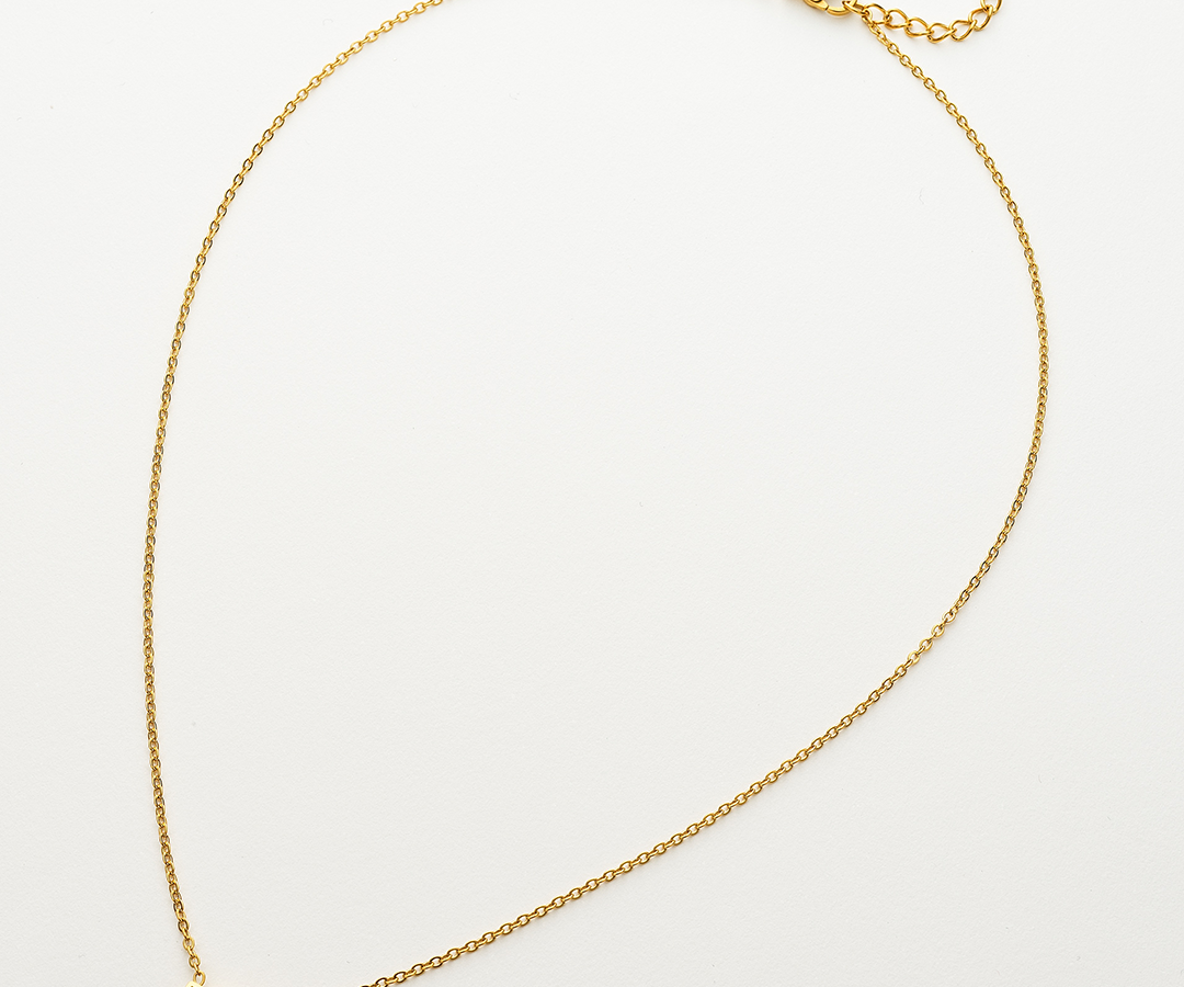Colección Femme | Collar Arconia de acero inoxidable bañado en oro 18k. Marca Vesiica.