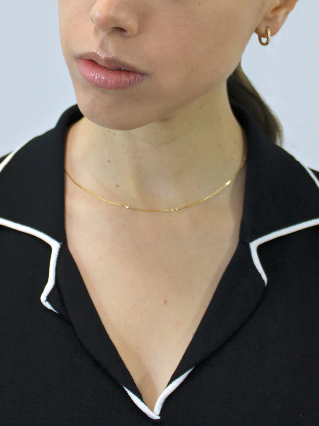 Colección Essentials | Collar Quelar de plata bañado en oro 18k. Marca Vesiica.