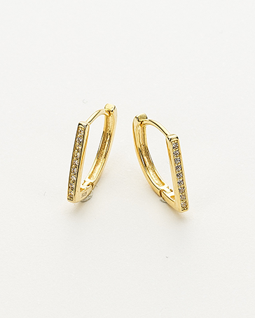 Colección Femme | Pendientes Gaz de plata bañados en oro 18k. Marca Vesiica.