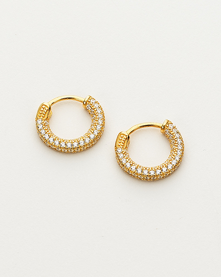 Colección Femme | Pendientes Rui de plata bañados en oro de 18k. Marca Vesiica.