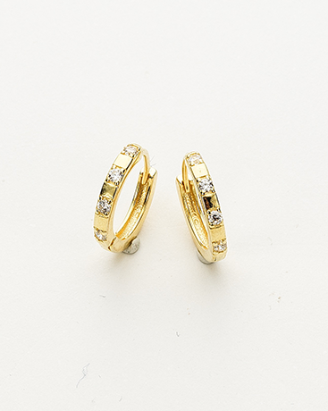 Colección Essentials | Pendientes Tice de plata bañados en oro 18k. Marca Vesiica.