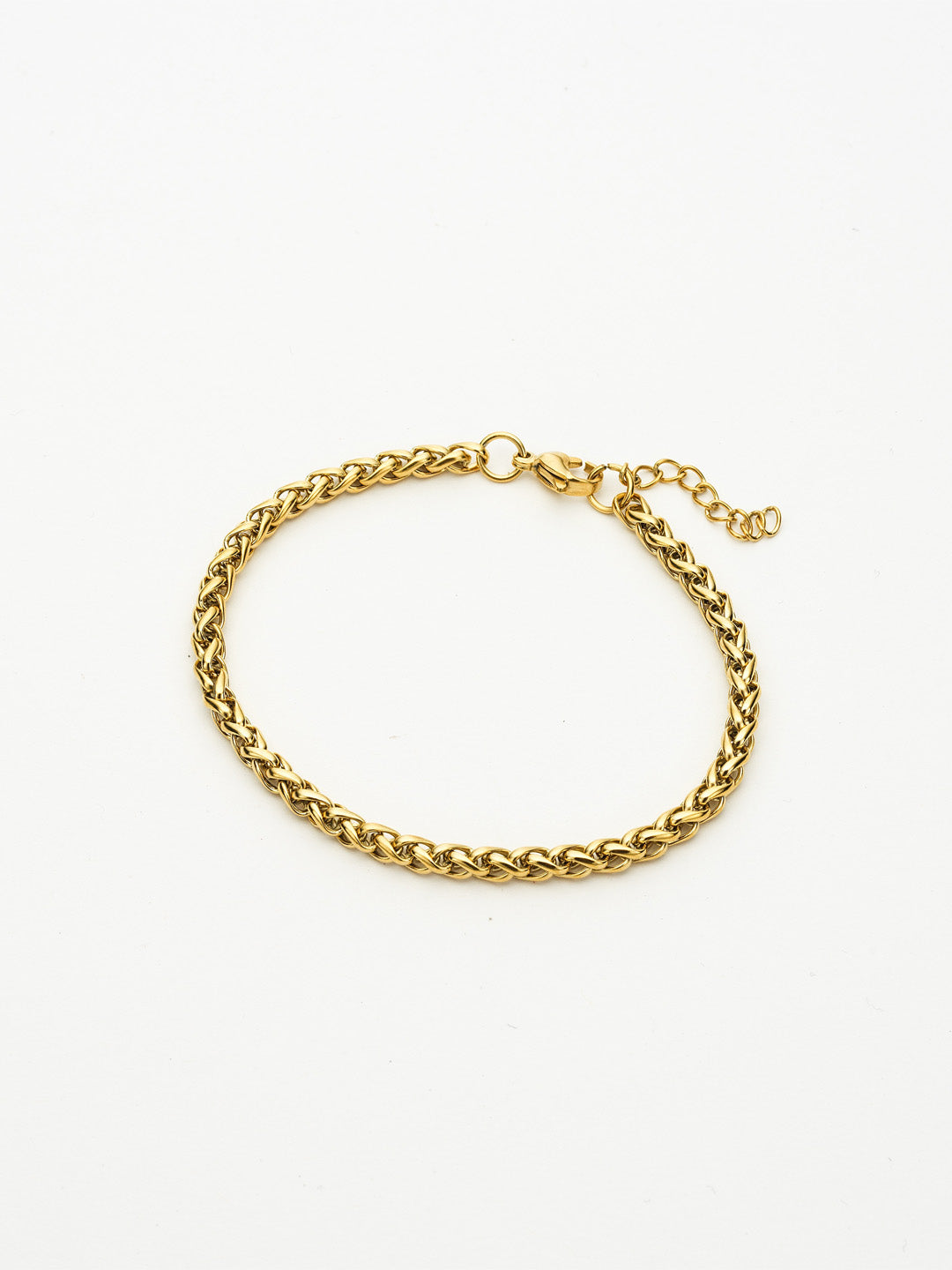 Colección Bold Gold | Pulsera Emilia de acero inoxidable bañada en oro 14k. Marca Vesiica.