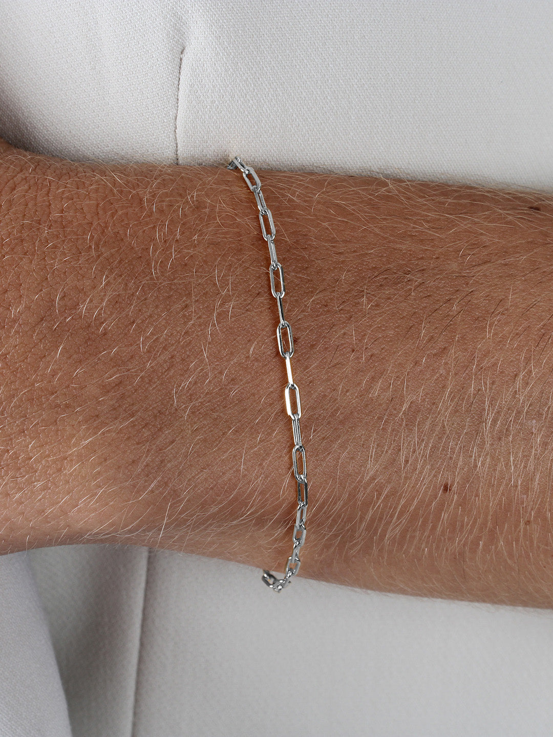 Colección Stellare | Pulsera Mel plateada de plata bañada en rodio. Marca Vesiica.